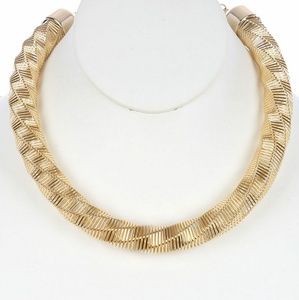 Coil twisted necklace 16 inch